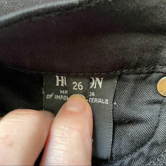 Hudson Women's Size 26 Love Mid Rise Bootcut Black Denim Jeans Style# WM109TEN - Picture 14 of 14